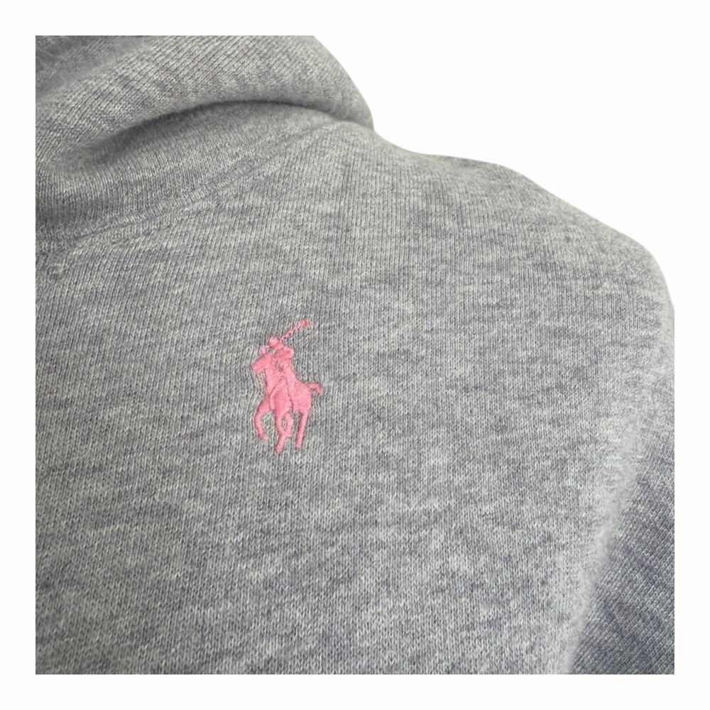 Polo Ralph Lauren Pink Pony Collection Hoodie All Over Embroidered Logo Women Sm - Picture 6 of 11